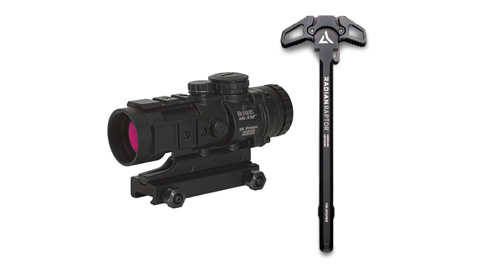 Burris AR-333 with Radian Weapons Raptor Ambidextrous Charging Handle for AR15
