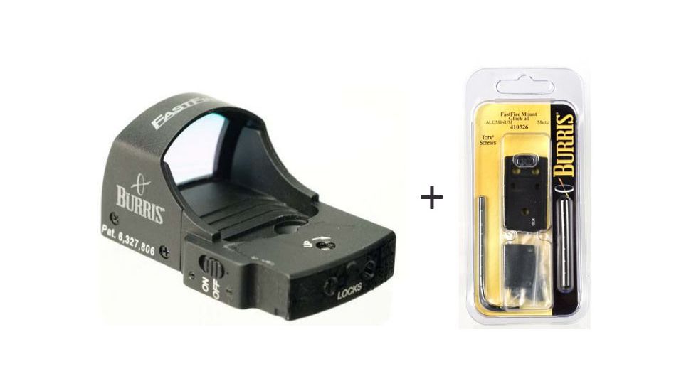 Burris FastFire II 4 MOA Red Dot Reflex Sight w/ Burris FastFire Mounting Plate for Fits Glock