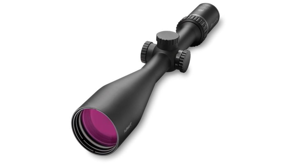 Burris Fullfield E1 6.5-20x50 mm Rifle Scope, 1 in Tube, Second Focal Plane, Black, Matte, Non-Illuminated Ballistic Plex E1 MV Reticle, MOA Adjustment, 200341