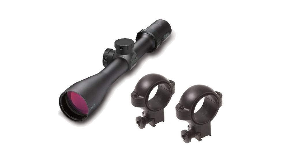Burris MSR .22 LR 3-9x40mm Tactical Rifle Scope &amp; Medium Height Burris Signature 1 inch Rings for .22 grooved receivers