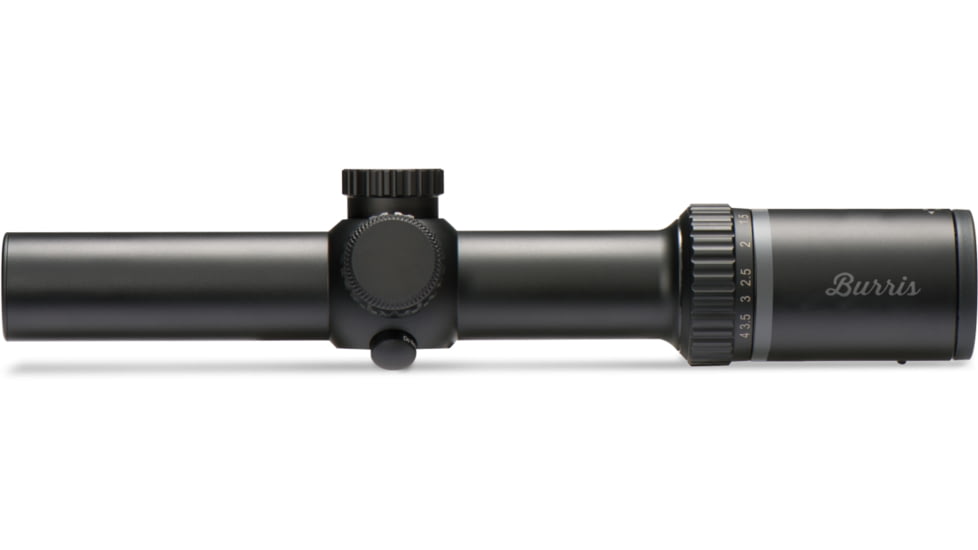 Burris MTAC 1-4x24 mm Rifle Scope, 30 mm Tube, Second Focal Plane, Black, Matte, Red Ballistic Plex CQ Reticle, MOA Adjustment, 200437