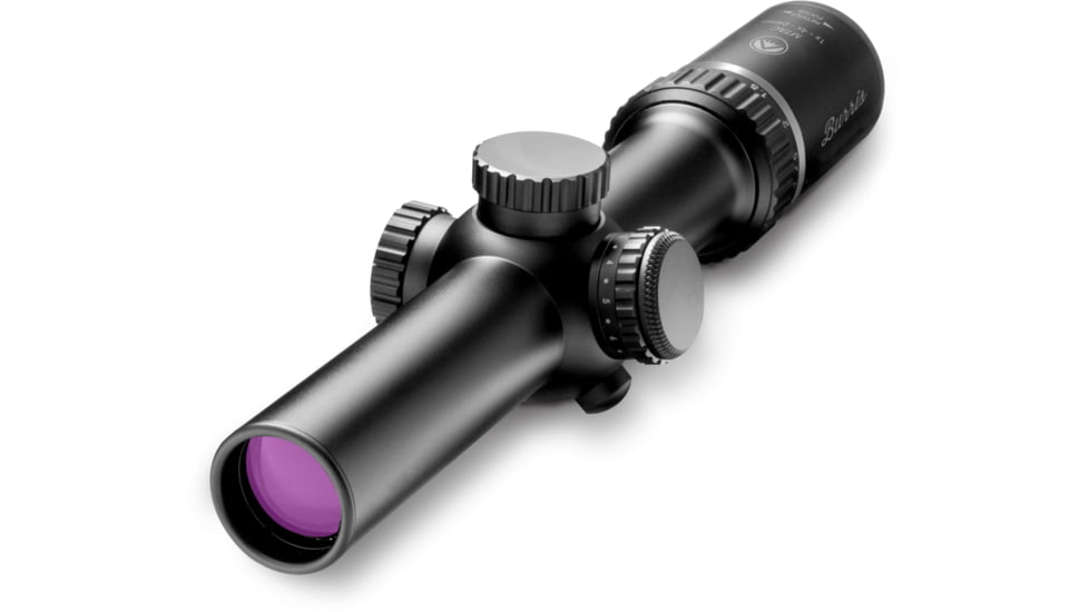 Burris MTAC 1-4x24 mm Rifle Scope, 30 mm Tube, Second Focal Plane, Black, Matte, Red Ballistic Plex CQ Reticle, MOA Adjustment, 200437