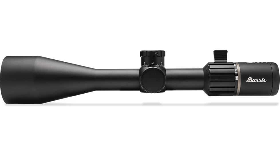 Burris RT 5-25x56 mm Rifle Scope, 30 mm Tube, First Focal Plane, Black, Matte, Non-Illuminated SCR 2 MIL Reticle, Mil Rad Adjustment, 200481