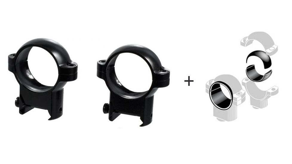 Burris Signature Zee Rings 1 Inch, High Rings, Matte, w/ Burris 1 Inch Signature Posi-Align Offset Insert Kit, 420531-KIT