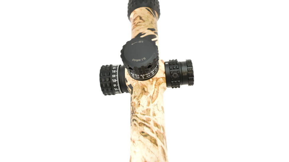 Burris Xtreme Tactical 5-25x50mm Rifle Scope, 34mm Tube, First Focal Plane, Red SCR Mil Reticle, Mil Rad Adjustment, Matte, Prym1 Sand, 201055