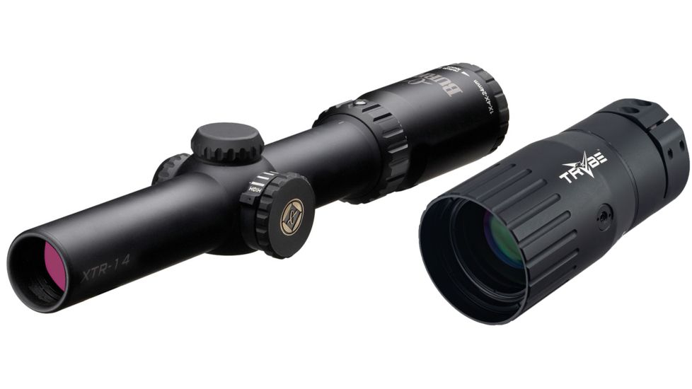 Burris Xtreme Tactical Rifle Scope 1X-4X-24mm Illum 201904 with Trybe Optics Enhancer