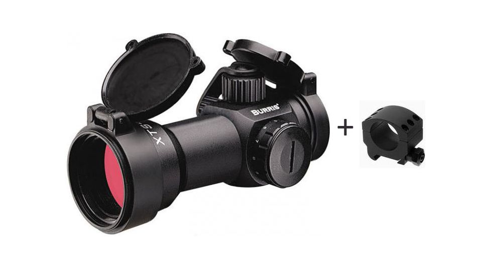 Burris 300205 XTS-135 1X-30mm Xtreme Tactical SpeedDot Sight w/ Burris Xtreme Tactical Picatinny Rail 30mm Rifle Scope Ring, Single, Low 1/4in 420161