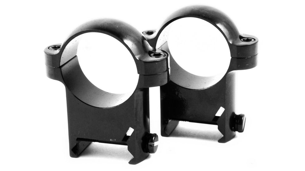 Burris Zee 1in Steel Rifle Scope Rings,High, Black Gloss 420082