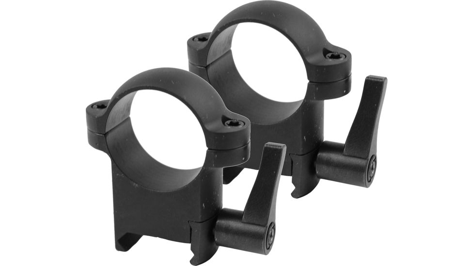 Burris Zee Quick Detach Solid Steel 1 Inch Rings - High, Matte Black 420037
