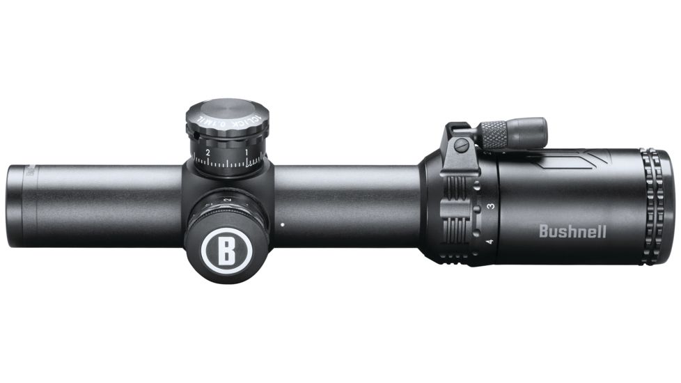 Bushnell AR Optics Riflescope, 1-4x24mm, 30 mm Tube, Second Focal Plane, Illuminated 300 Blackout Reticle, Black, AR71424BI