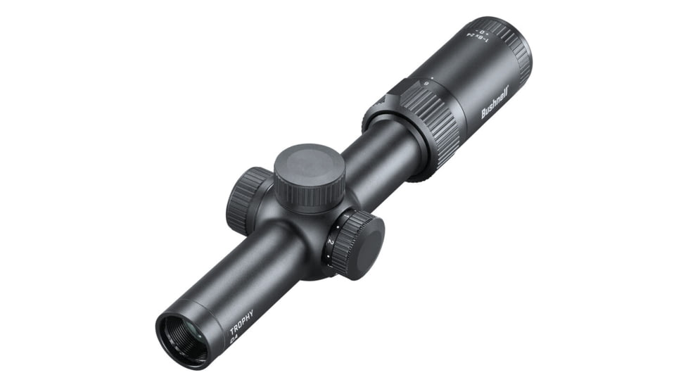 Bushnell 1-6x24 Trophy Quick Acquisition Riflescope, 30 mm, Secong Focal Plane, Dot Drop Reticle, 140 MOA, Hang Tag, Black, RT1624BS15