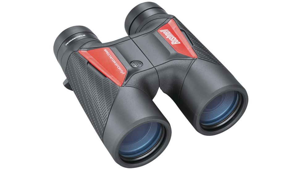 Bushnell 10X40 Spectator Sport Roof Permafocus Binoculars, Black/Red, BS11040
