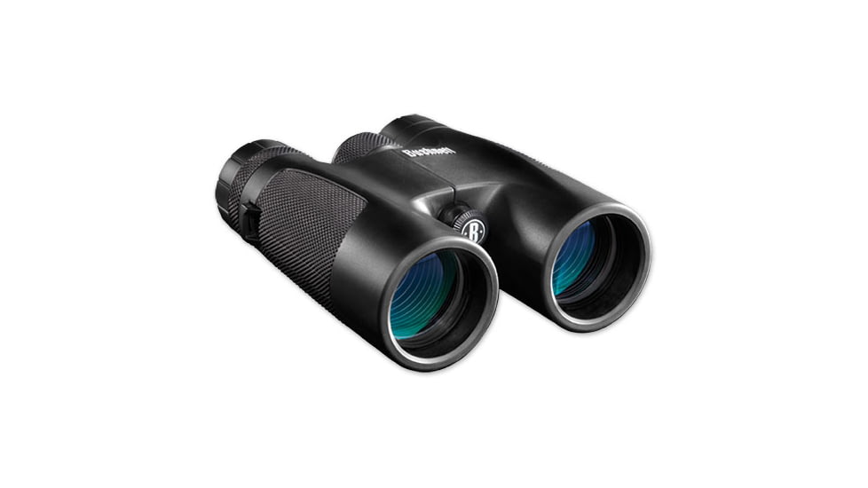 Bushnell 10x42 Powerview Roof Prism Medium Binoculars, Black, Clam Pack, 141042c