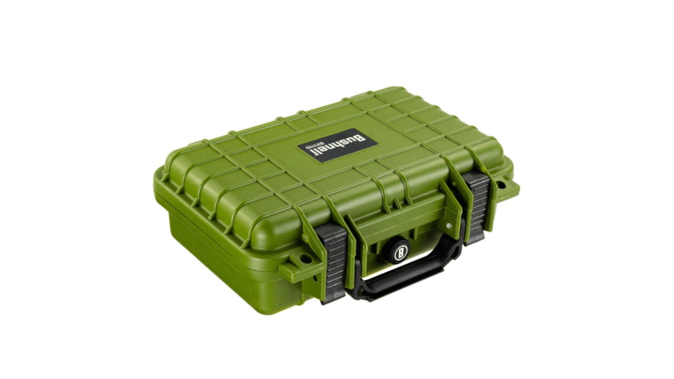 Bushnell 11.6in Waterproof Hard Single Gun Case with Foam, Green, Compact, BN00010-GRN