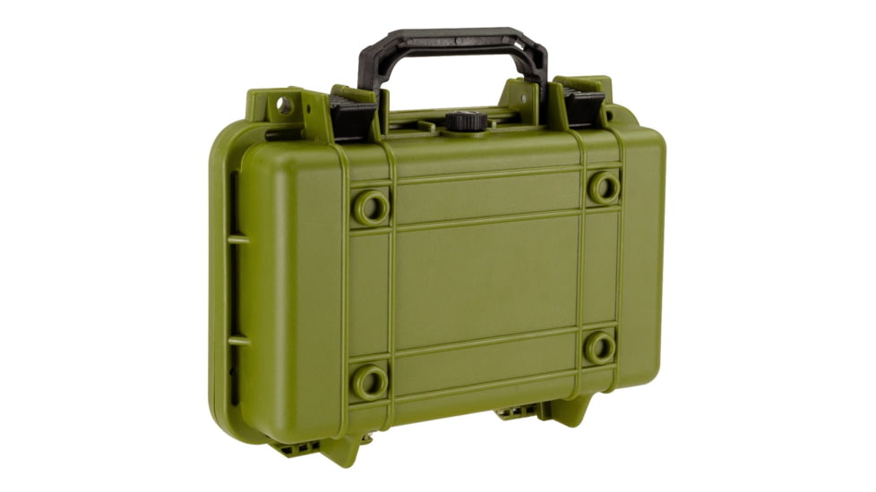 Bushnell 11.6in Waterproof Hard Single Gun Case with Foam, Green, Compact, BN00010-GRN