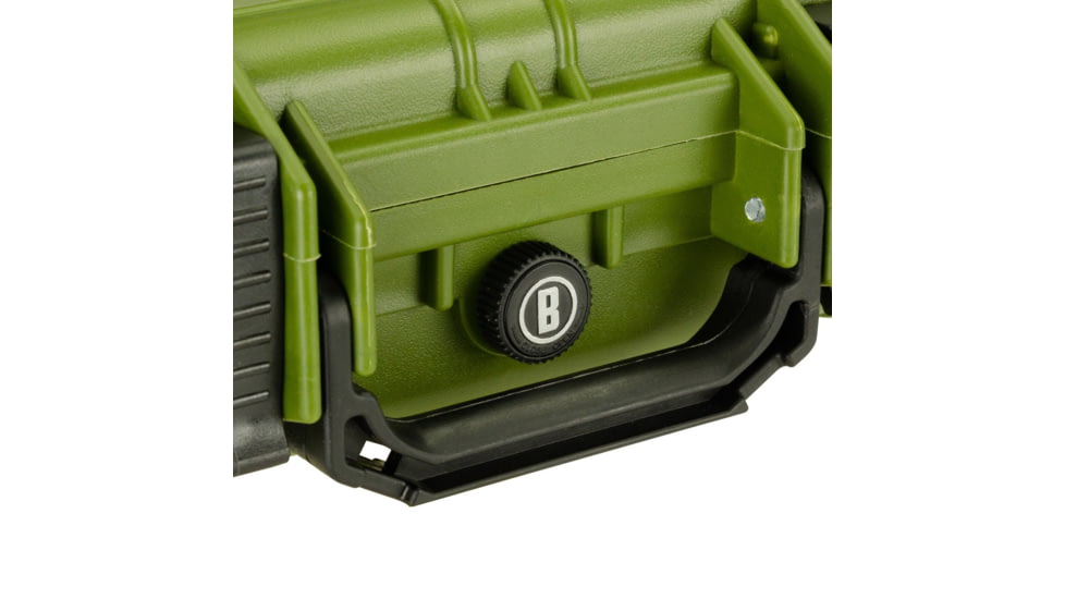 Bushnell 11.6in Waterproof Hard Single Gun Case with Foam, Green, Compact, BN00010-GRN