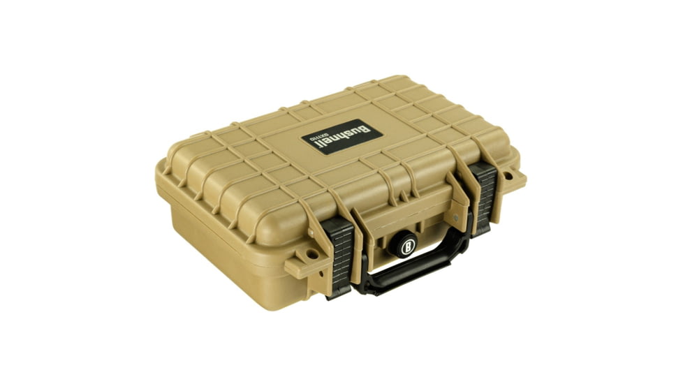 Bushnell 11.6in Waterproof Hard Single Gun Case with Foam, Tan, Compact, BN00010-TAN