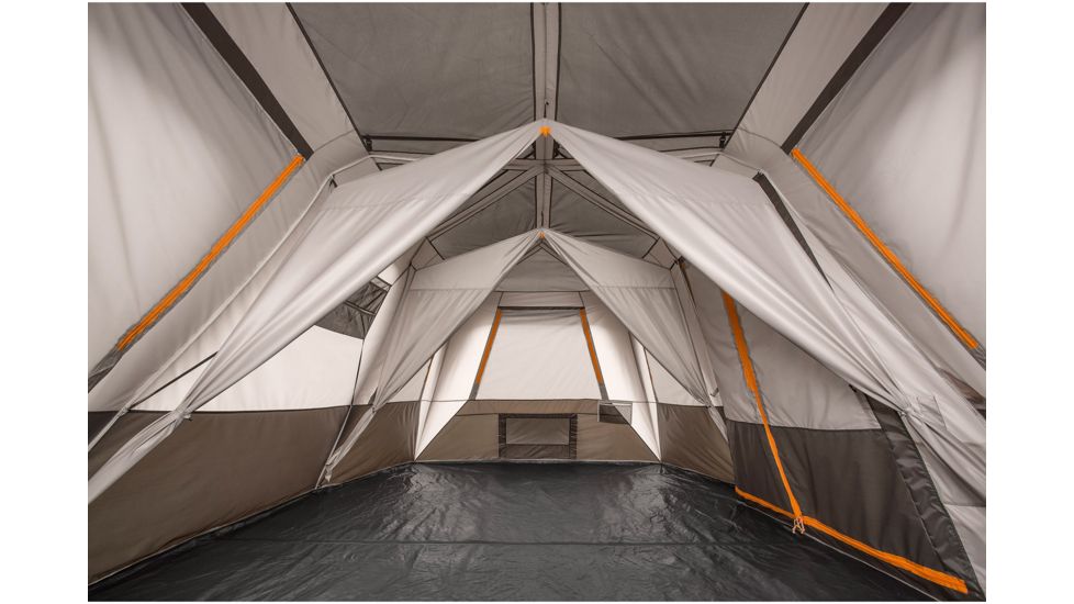 Bushnell 12 Person Instant Cabin Tent, Orange/Gray/Black, 50004