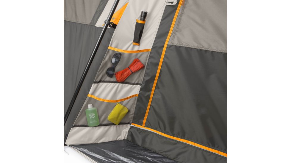 Bushnell 12 Person Instant Cabin Tent, Orange/Gray/Black, 50004