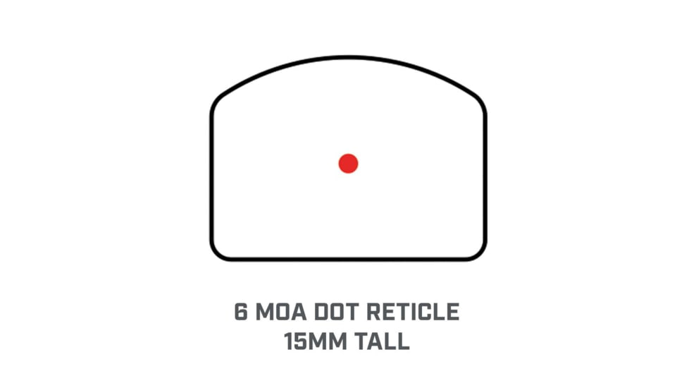 Bushnell 1x21mm RXC-200 Compact Reflex Sight, 6 MOA Dot, 25 yds, Black, RXC200