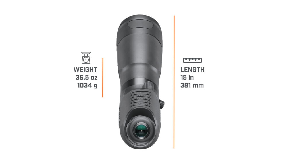 Bushnell 20-60x65 Trophy Xtreme Spotting Scope, 0.67 in, Fully Multi-Coated, Black, 887520B