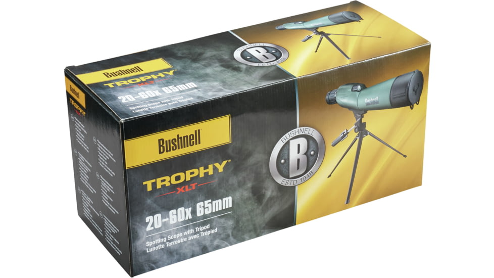 Bushnell Trophy Xtreme 20-60x65mm Porro Prism Spotting Scopes, w/Hard Case, FMC, BOX 6L, Green, 886520