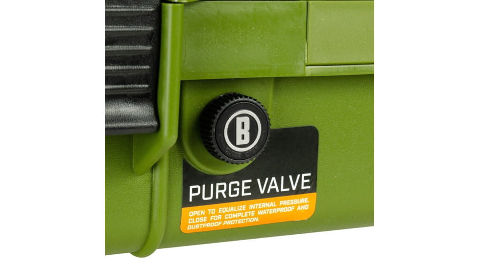 Bushnell 44in Waterproof Roller Hard Rifle Case w/ Foam, Green, Standard, BN00008-GRN