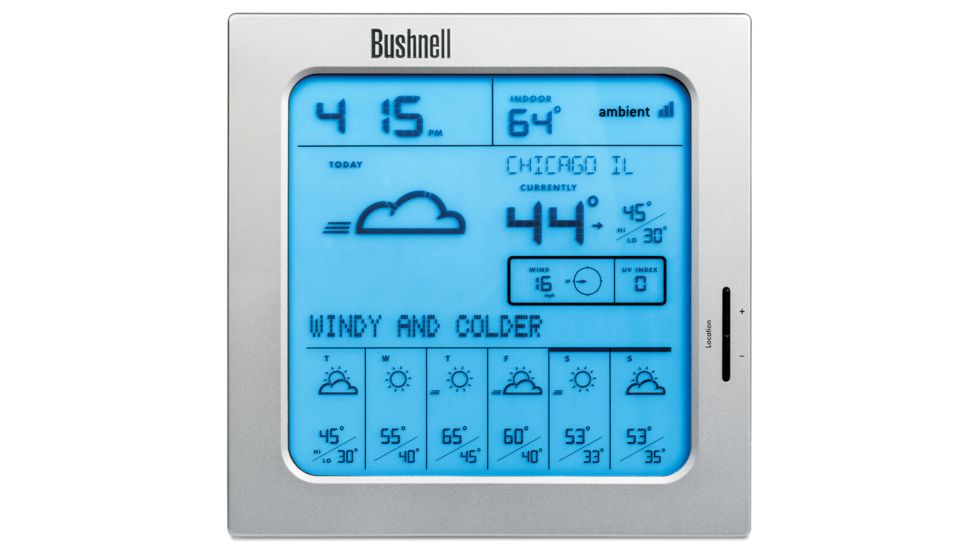 Factory Demo Bushnell Weather-FX 7-Day Weather Forecaster w/out alarm or indoor temp, w/ Full Bushnell Warranty