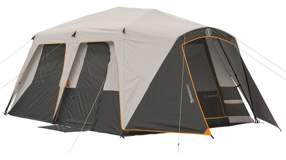 Bushnell 9 Person Instant Cabin Tent, Orange/Gray/Black, 50003
