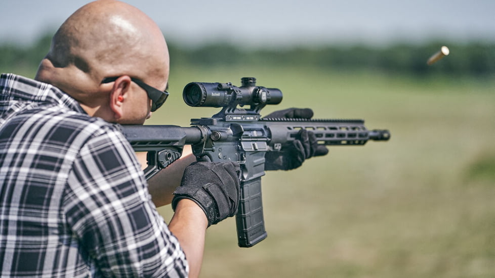 Bushnell AR Optics 1-6x24mm Rifescope, 30mm, SFP, Illum. BTR-1 Reticle, Black, AR71624I