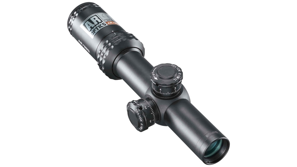 EDEMO Bushnell AR Optics Rifle Scope, 1-4x24mm, 30mm Tube, Second Focal Plane, Drop Zone-223 Reticle, Target Turrets, Matte Black, AR91424, EDEMO1
