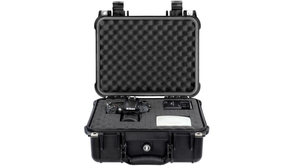 Bushnell Compact 13.37in Waterproof Gear Hard Case w/Foam, Black, BN00001