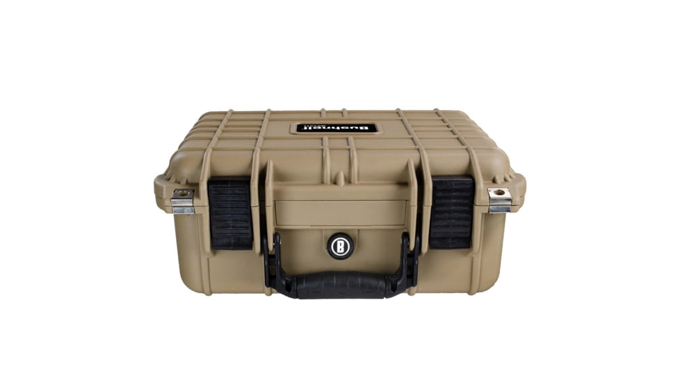 Bushnell Compact 13.37in Waterproof Gear Hard Case w/ Foam, Tan, Standard, BN00001-TAN