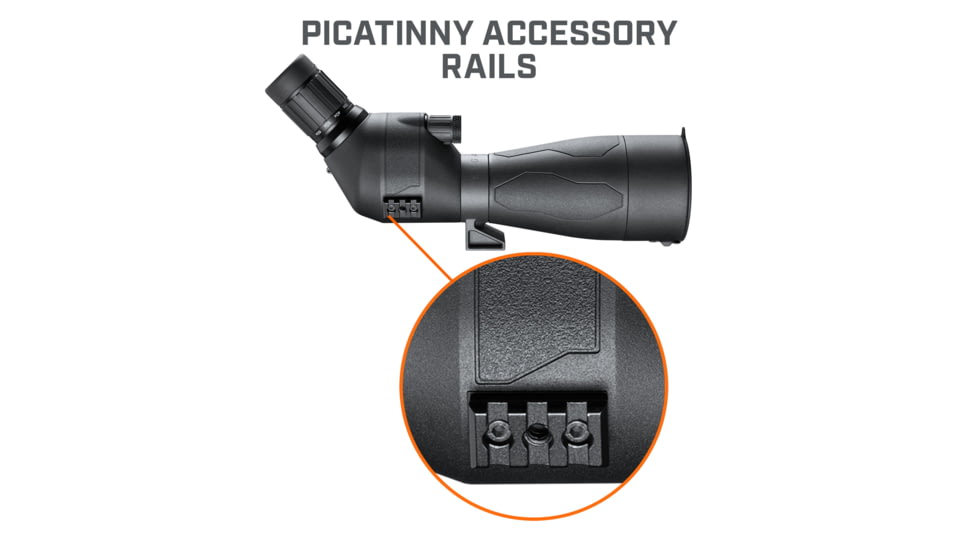 Bushnell Engage DX Spotting Scope, EXO, FMC, IPX7, Black, SENDX2680A
