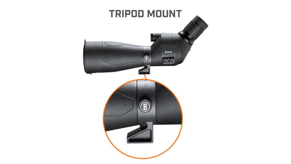 Bushnell Engage DX Spotting Scope, EXO, FMC, IPX7, Black, SENDX2680A