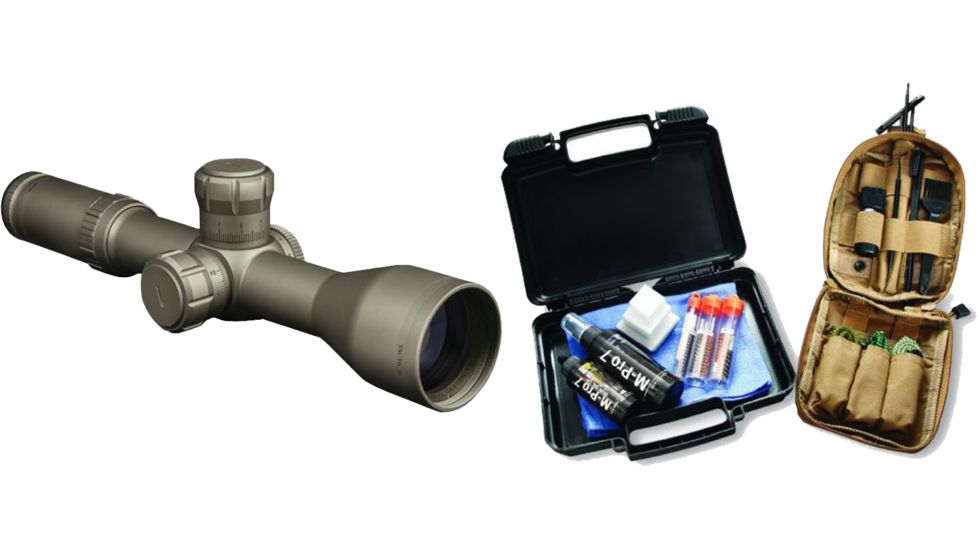 Bushnell ERS 3.5-21x 50mm 34mm Tube Rifle Scope,Flat Dark Earth w/ G2 Mil-Dot Reticle ET35215GZA and M Pro 7 Garrison Cleaning Kit 070-1507