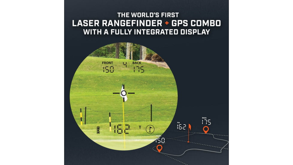 Bushnell Hybrid 5x20mm Golf Laser Rangefinder GPS, White, 5x magnification, 201835