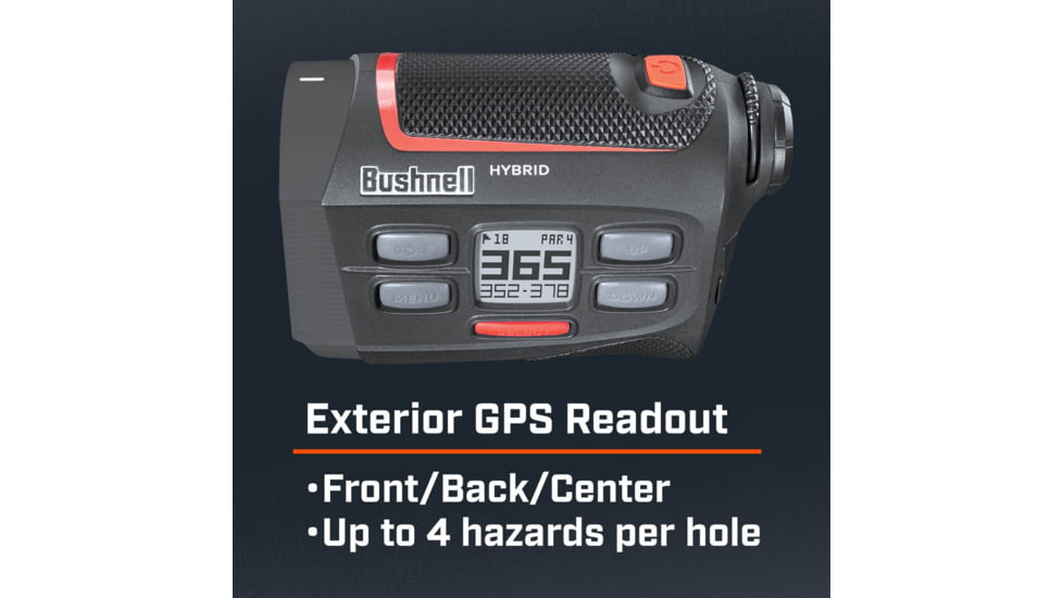 Bushnell Hybrid 5x20mm Golf Laser Rangefinder GPS, White, 5x magnification, 201835