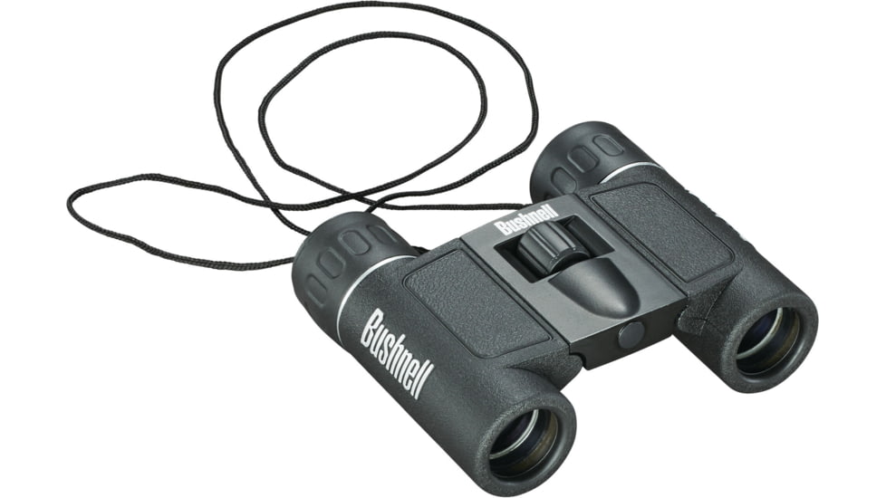 Bushnell PowerView 10x25 Roof Prism Compact Binocular, Black, 132516