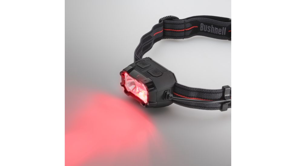 Bushnell PRO Rechargable 400 Lumen MC Headlamp, Gray/Orange, 50010