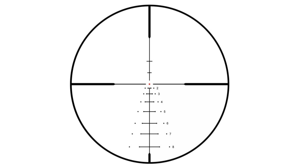 Bushnell R5 6-18x50mm Rifle Scope with Illuminated DOA-LRH800, 1in Tube, Second Focal Plane, Black, Small, R5-61850S25