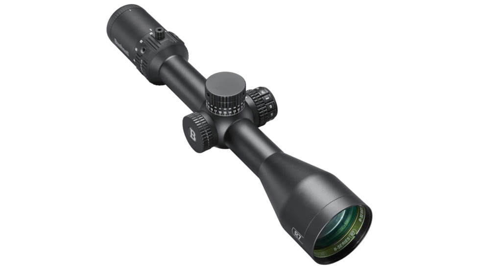 Bushnell R7 4-20x50mm ED Rifle Scope, FFP MOA Holdover Illum. Ret., EXO, Box 5L, R7-42050A1