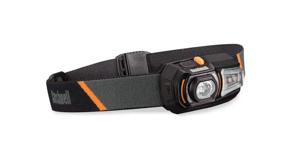 Bushnell Rechargeable Rubicon Headlamp,125 Lumen,Grey,Clam 10R125