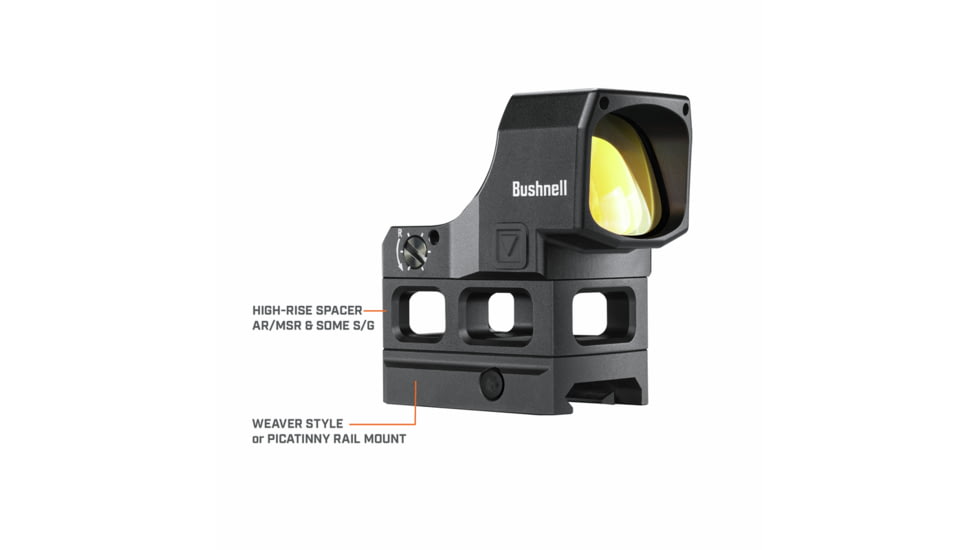 Bushnell RXM-300 1x28mm Reflex Red Dot Sights, 4 MOA Red Dot Reticle, Black, RXM300