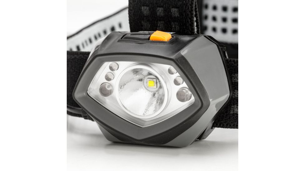 Bushnell TRKR 350 Lumen MC Headlamp, Black/Gray/Orange, 50014