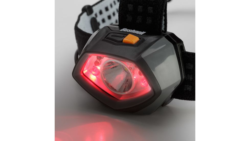 Bushnell TRKR 350 Lumen MC Headlamp, Black/Gray/Orange, 50014