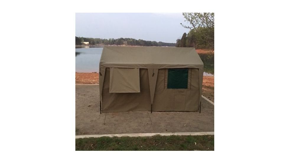 Bushtec Adventure Zulu 1200 Gazebo Canvas Double Side Wall With Outer Flaps, Olive, GOLDGWLFR