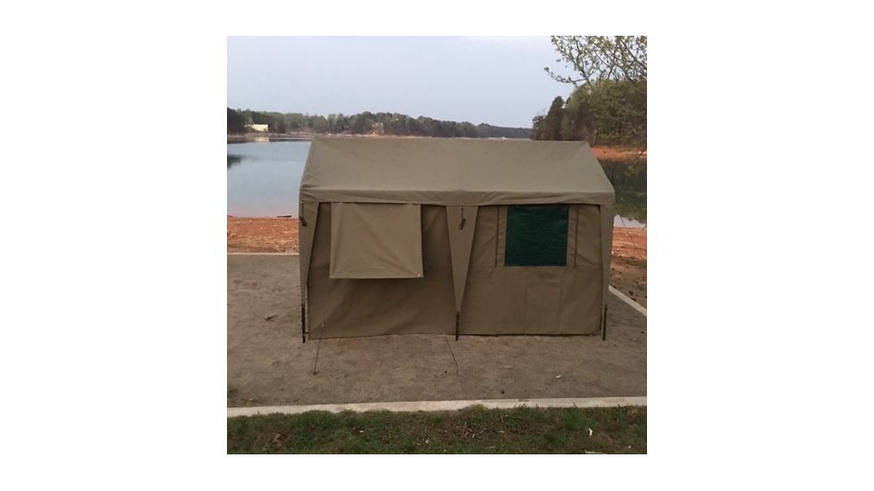 Bushtec Adventure Zulu 1200 Gazebo Canvas Double Side Wall With Outer Flaps, Olive, GOLDGWLFR