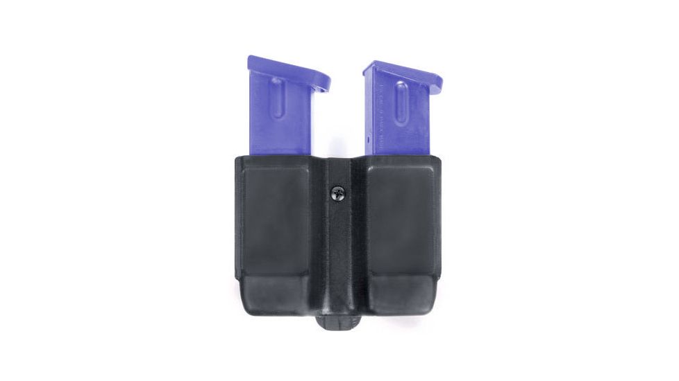 BlackHawk Double Magazine Case, 9mm/.40 cal/.45 cal/10 mm/.357 Sig, Matte Black, Plastic, Double Stack, 410610PBK