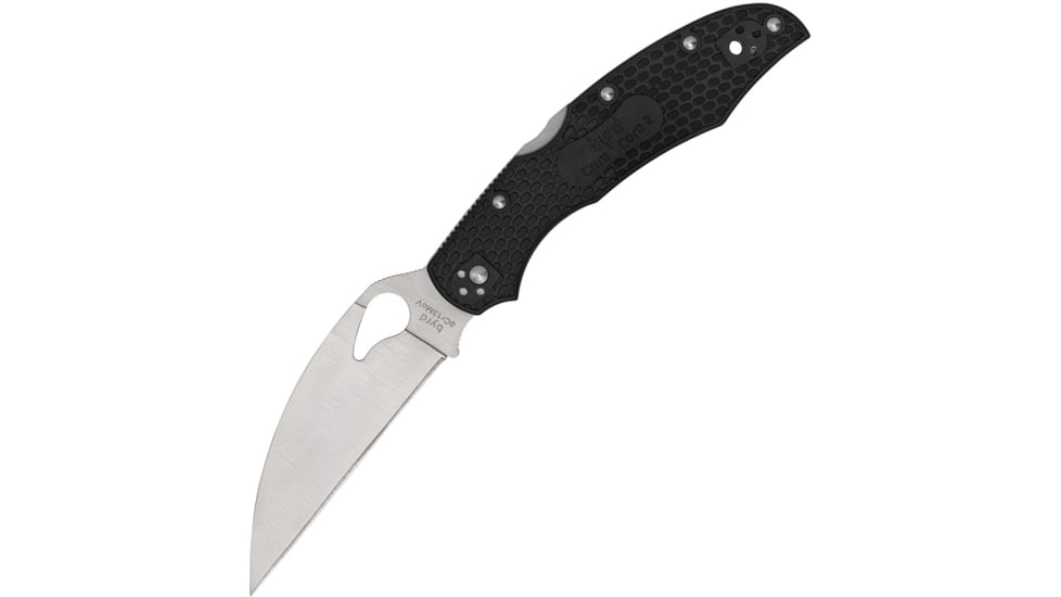 Byrd Cara Cara 2 Wharncliffe Folding Knives, 3.83in, 8Cr13MoV Steel, PlainEdge, FRN Handle, BY03PBKWC2